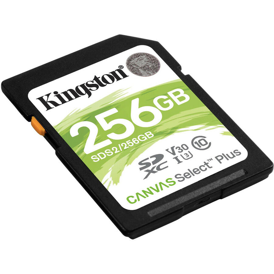 Kingston Canvas Select Plus 256 GB Class 10/UHS-I (U3) SDXC - 1 Pack SDS2/256GB