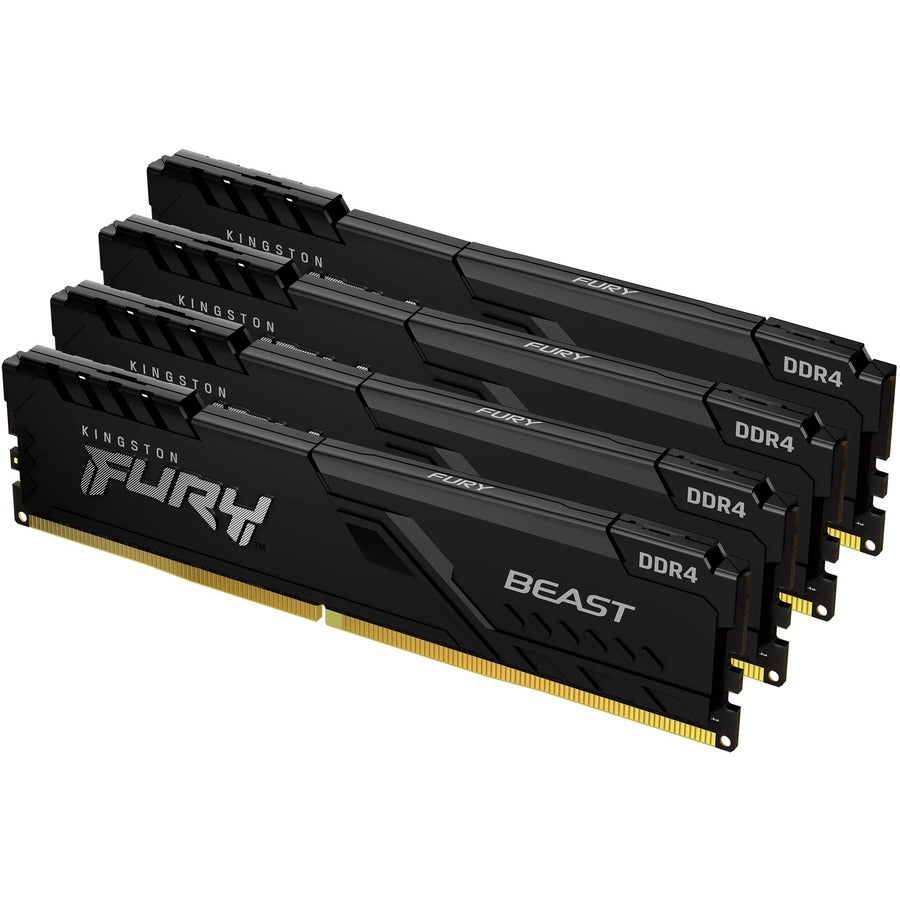 Kit de mémoire SDRAM DDR4 Kingston FURY Beast 128 Go (4 x 32 Go) KF436C18BBK4/128