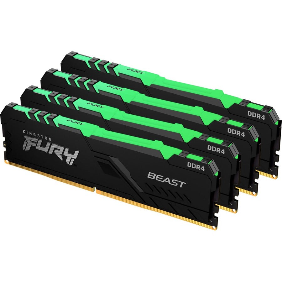 Kit de mémoire SDRAM DDR4 Kingston FURY Beast 128 Go (4 x 32 Go) KF436C18BBAK4/128