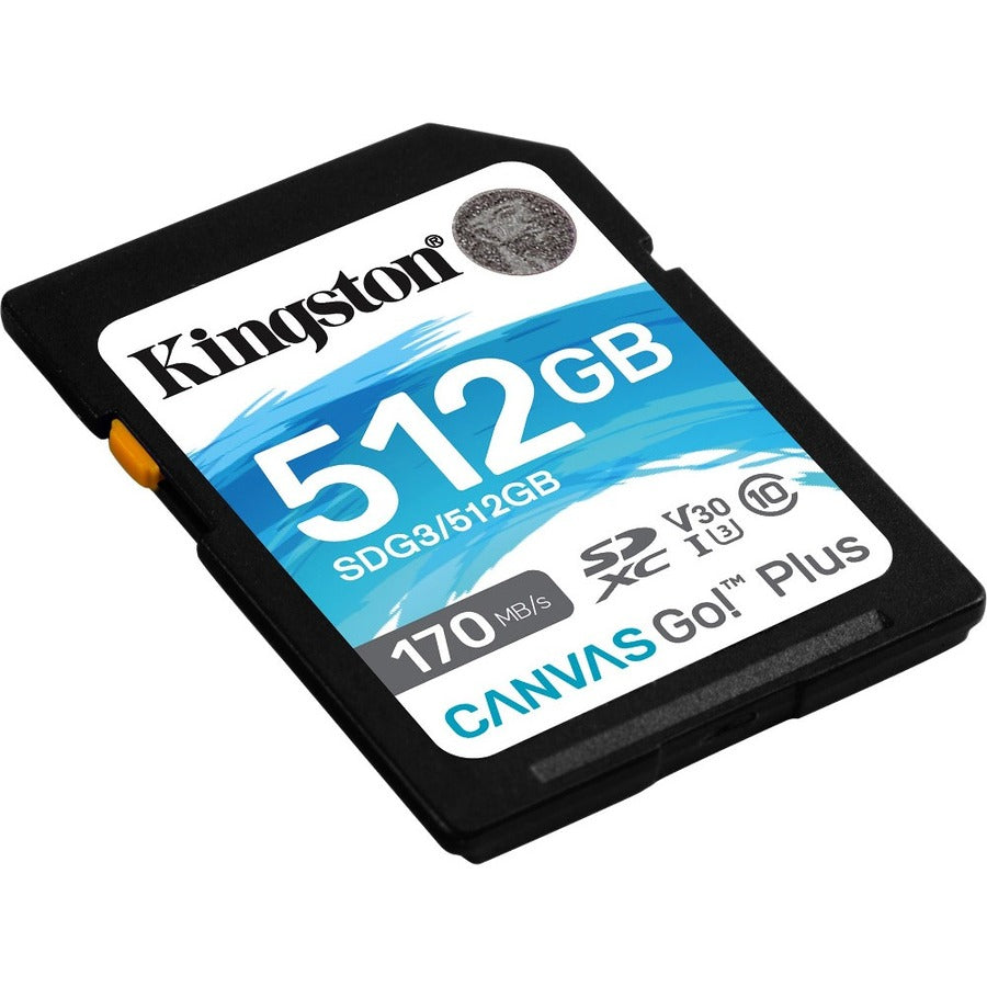 Kingston Canvas Go! Plus 512 GB Class 10/UHS-I (U3) SDXC SDG3/512GB