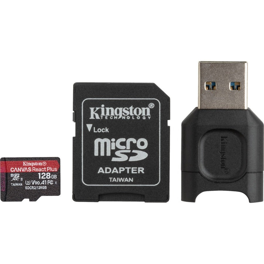 Kingston Canvas React Plus 128 GB Class 10/UHS-II (U3) microSDXC MLPMR2/128GB