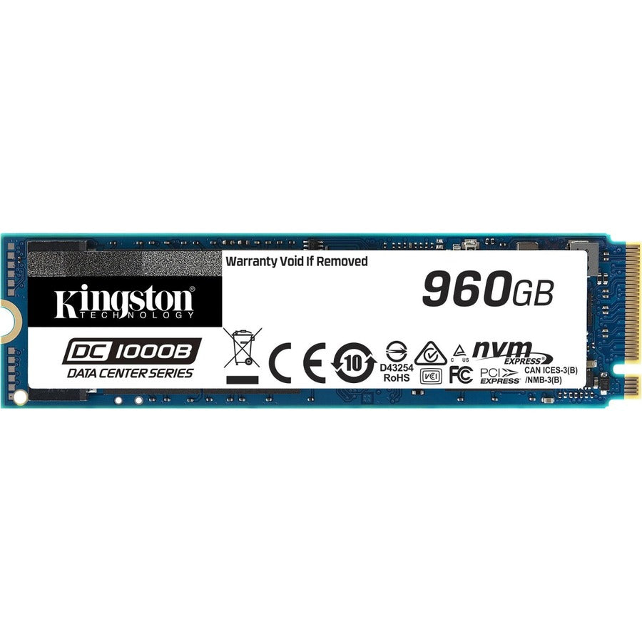 Kingston DC1000B 960 GB Solid State Drive - M.2 2280 Internal - PCI Express NVMe (PCI Express NVMe 3.0 x4) SEDC1000BM8/960G