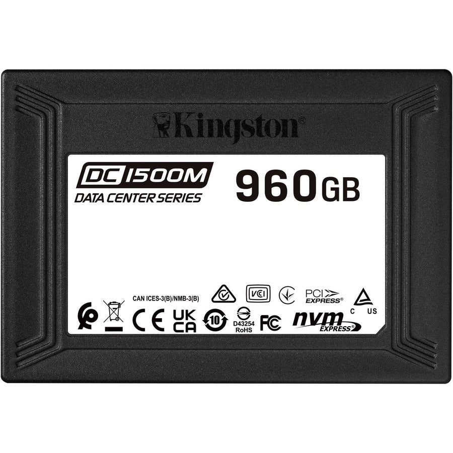 Disque SSD Kingston DC1500M 960 Go - 2,5" Interne - U.2 (PCI Express NVMe 3.0 x4) - Usage Mixte SEDC1500M/960G