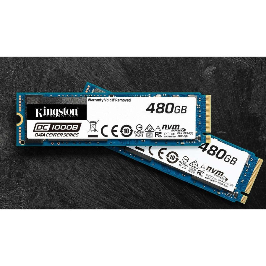 Kingston DC1000B 480 GB Solid State Drive - M.2 2280 Internal - PCI Express NVMe (PCI Express NVMe 3.0 x4) SEDC1000BM8/480G