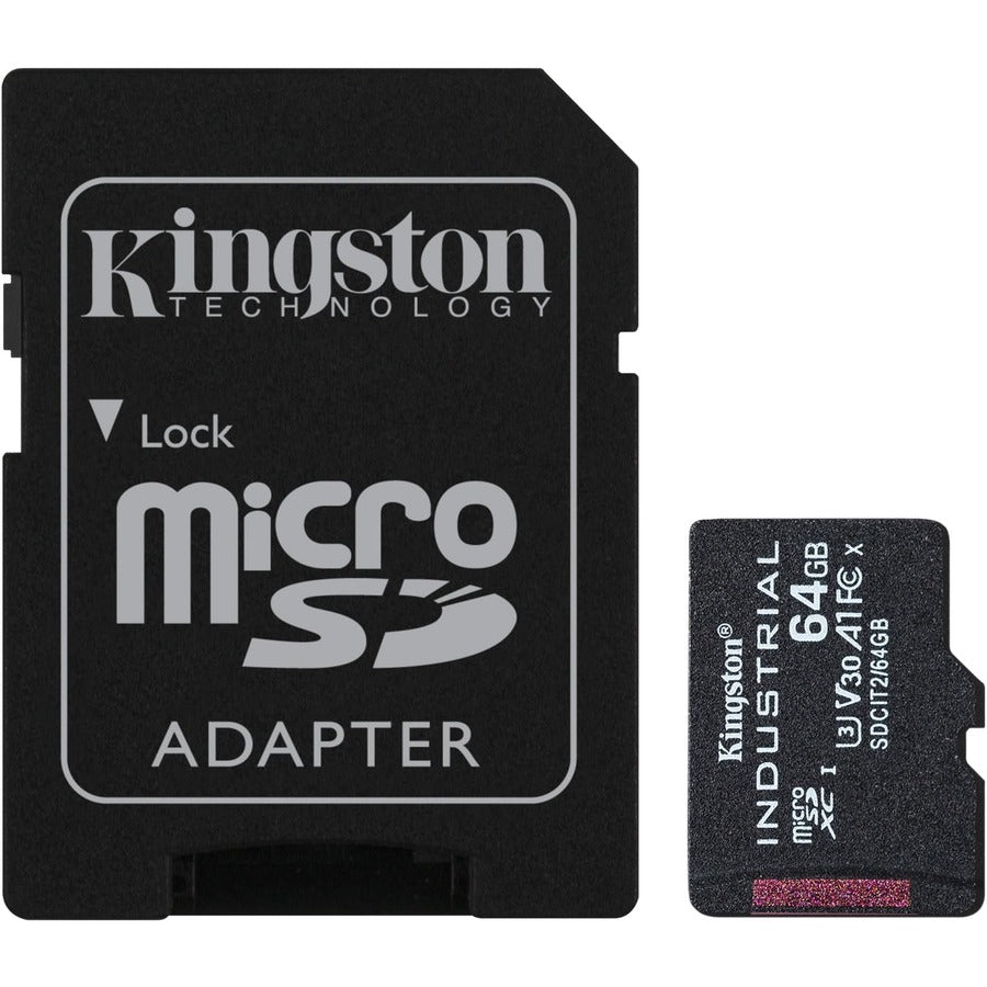 Kingston Industrial 64 Go Classe 10/UHS-I (U3) V30 microSDXC SDCIT2/64 Go