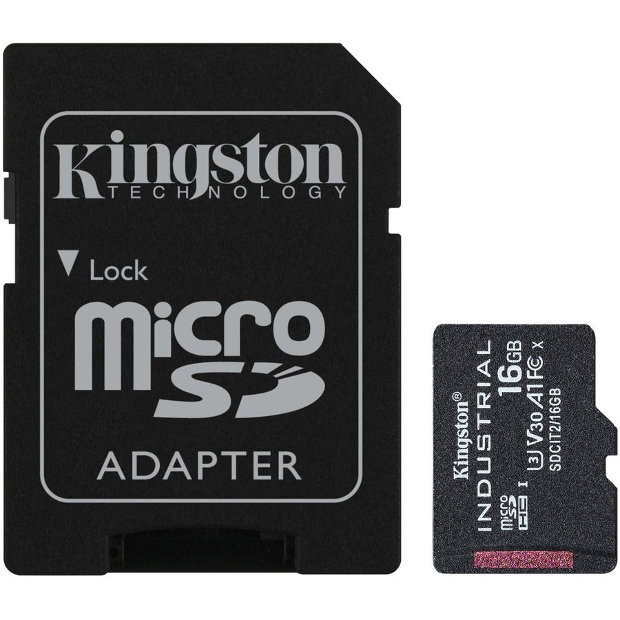 Kingston Industrial 16 GB Class 10/UHS-I (U3) V30 microSDHC SDCIT2/16GB