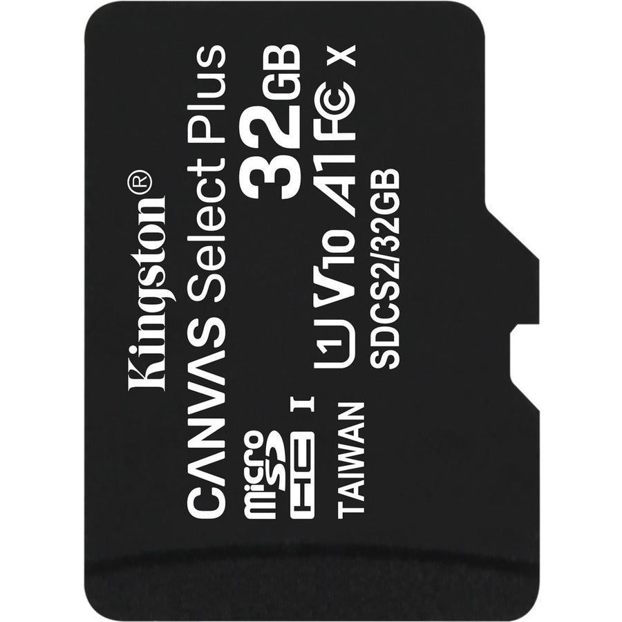 Kingston Canvas Select Plus 32 GB Class 10/UHS-I (U1) microSDHC - 1 Pack SDCS2/32GBSP