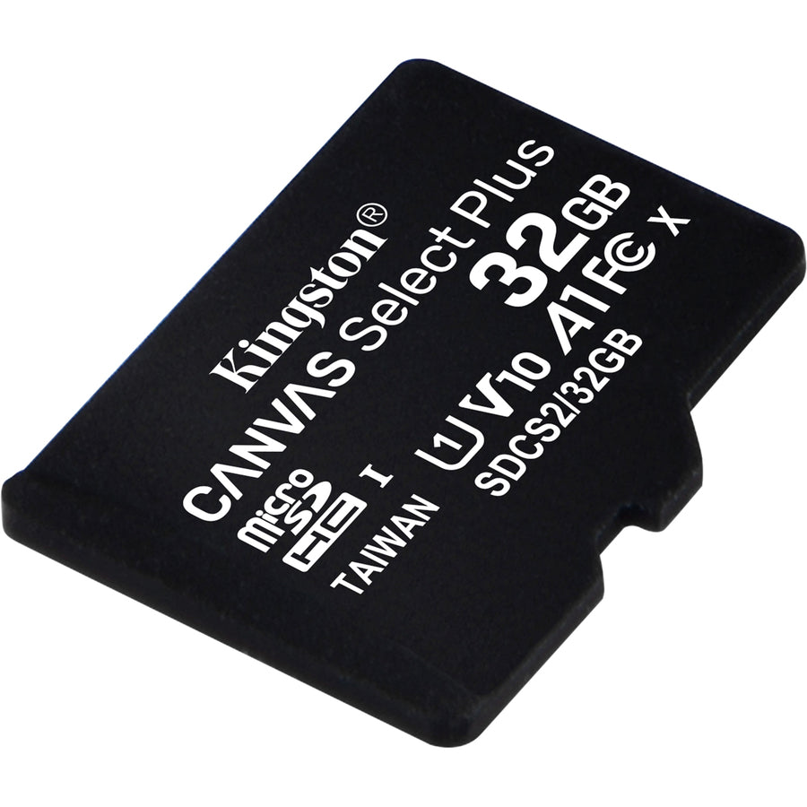 Kingston Canvas Select Plus 32 GB Class 10/UHS-I (U1) microSDHC - 1 Pack SDCS2/32GBSP