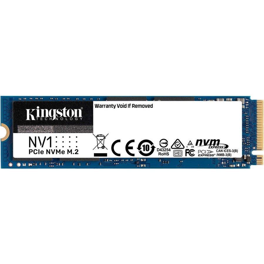 Kingston NV1 500 GB Solid State Drive - M.2 2280 Internal - PCI Express NVMe (PCI Express NVMe 3.0 x4) SNVS/500G