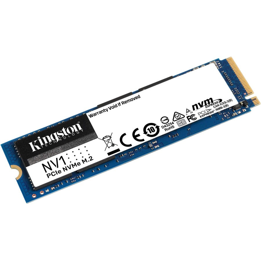 Disque SSD Kingston NV1 500 Go - M.2 2280 interne - PCI Express NVMe (PCI Express NVMe 3.0 x4) SNVS/500G