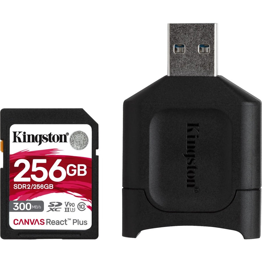 Kingston Canvas React Plus 256 GB Class 10/UHS-II (U3) SDXC MLPR2/256GB