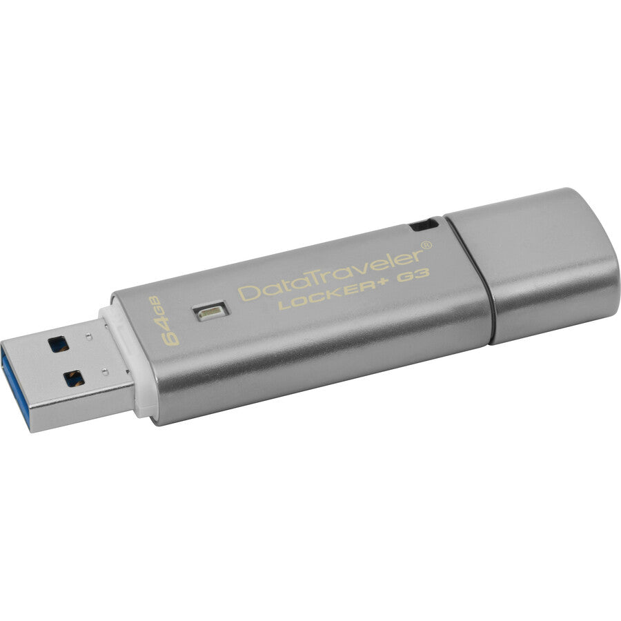 Kingston 64GB DataTraveler Locker+ G3 USB 3.0 Flash Drive DTLPG3/64GB