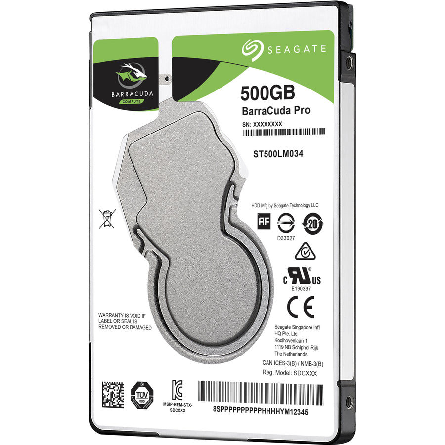 Seagate BarraCuda ST500LM034 500 GB Hard Drive - Internal - SATA (SATA/600) ST500LM034