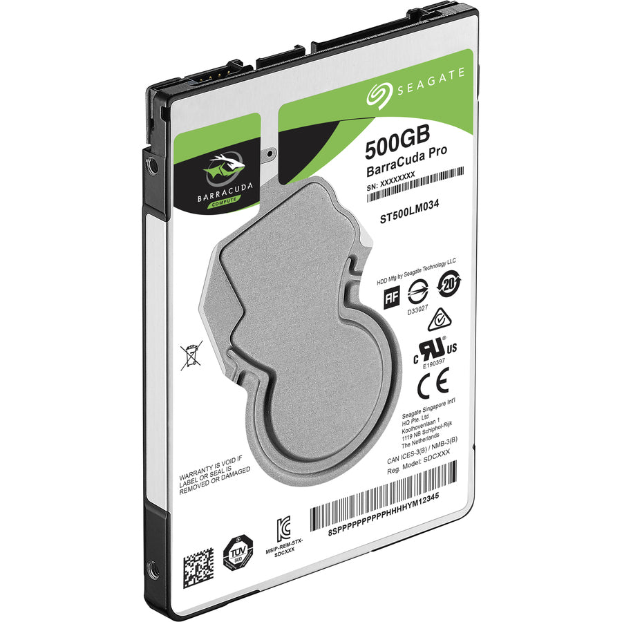 Seagate BarraCuda ST500LM034 500 GB Hard Drive - Internal - SATA (SATA/600) ST500LM034