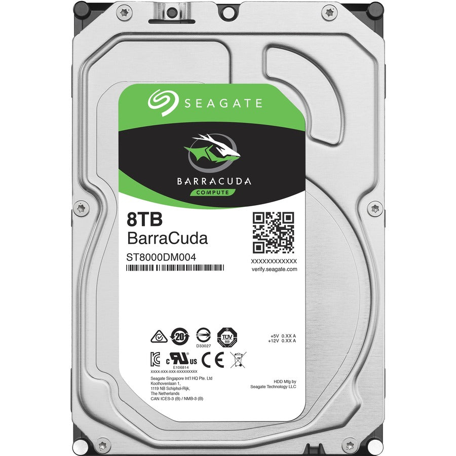 Disque dur Seagate BarraCuda ST8000DM004 8 To - Interne 3,5" - SATA (SATA/600) ST8000DM004