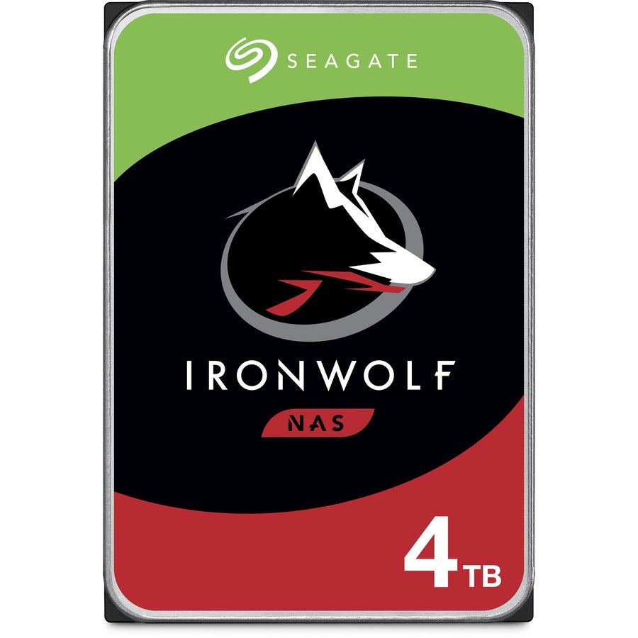 Seagate IronWolf ST4000VN008 4 TB Hard Drive - 3.5" Internal - SATA (SATA/600) - Conventional Magnetic Recording (CMR) Method ST4000VN008