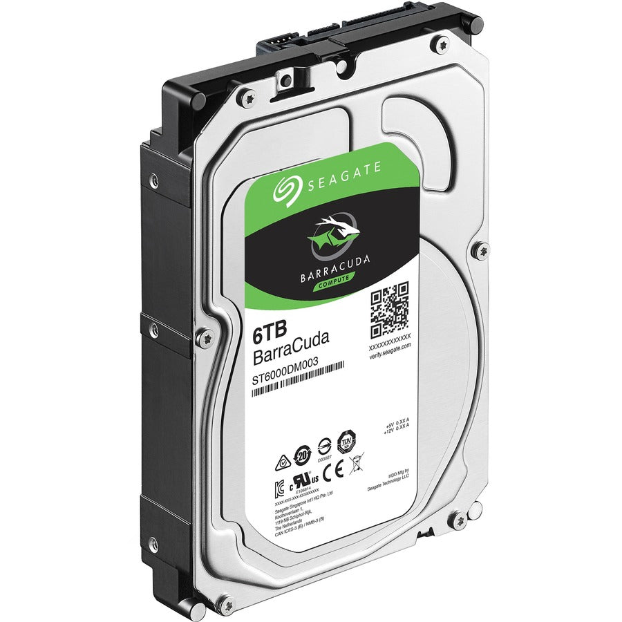 Seagate BarraCuda ST6000DM003 6 TB Hard Drive - 3.5" Internal - SATA (SATA/600) ST6000DM003