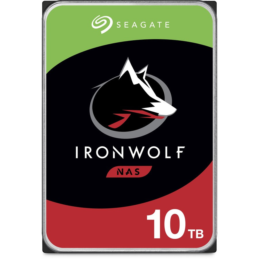 Seagate IronWolf ST10000VN0008 10 TB Hard Drive - 3.5" Internal - SATA (SATA/600) - Conventional Magnetic Recording (CMR) Method ST10000VN0008