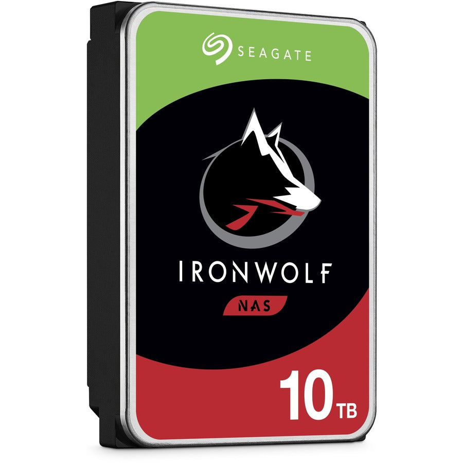 Seagate IronWolf ST10000VN0008 10 TB Hard Drive - 3.5" Internal - SATA (SATA/600) - Conventional Magnetic Recording (CMR) Method ST10000VN0008