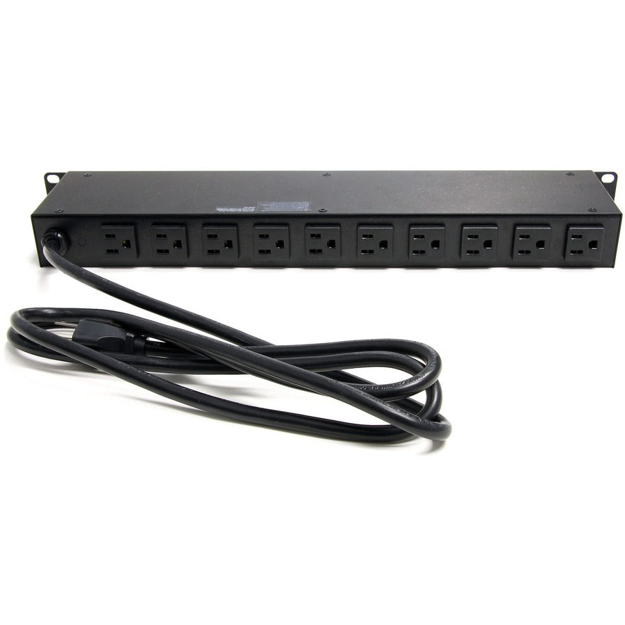 Star Tech.com Rackmount PDU with 16 Outlets and Surge Protection - 19in Power Distribution Unit - 1U RKPW161915