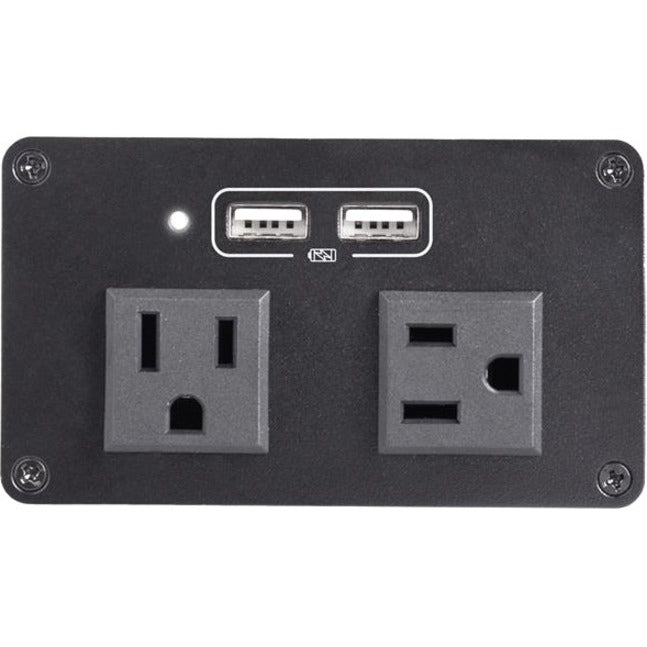 StarTech.com Module de prise de courant pour boîtier de connectivité de table de conférence - 2x alimentation CA et 2x USB-A - Hub d'alimentation et de charge MOD4POWERNA