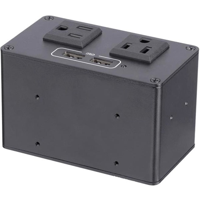 StarTech.com Module de prise de courant pour boîtier de connectivité de table de conférence - 2x alimentation CA et 2x USB-A - Hub d'alimentation et de charge MOD4POWERNA