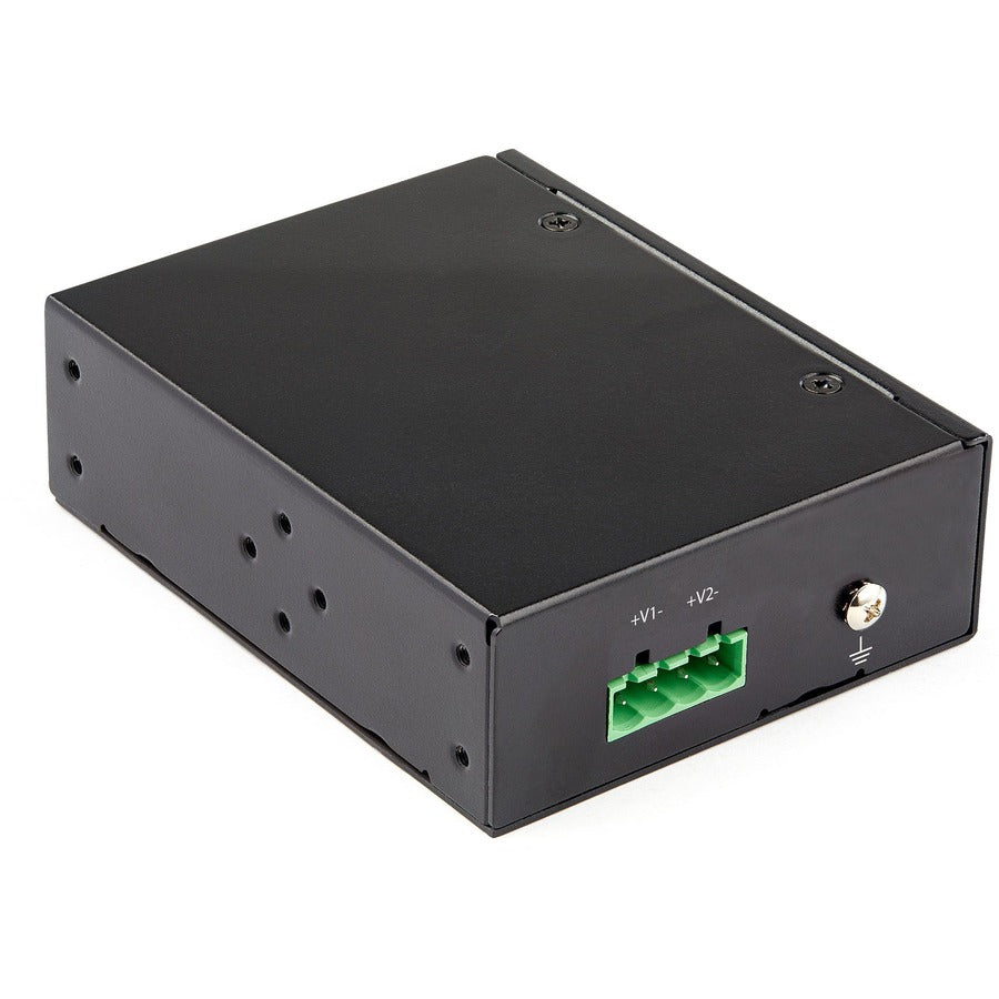 Star Tech.com Industrial Gigabit PoE Injector - High Speed 90W 802.3bt PoE++ 48V-56VDC Ultra Power Over Ethernet/UPoE Injector -40C to +75C POEINJ1G90W