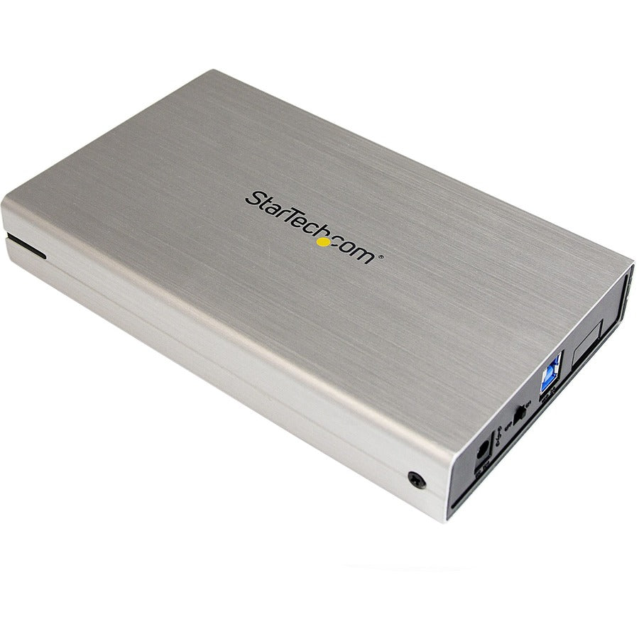 StarTech.com 3.5in Silver USB 3.0 External SATA III Hard Drive Enclosure with UASP - Portable External HDD S3510SMU33