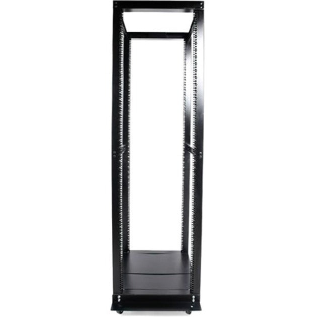 StarTech.com 42U 4 Post Open Frame Server Rack - Adjustable Floor Standing Data Rack - Computer / Network Cabinet (4POSTRACKBK) 4POSTRACKBK