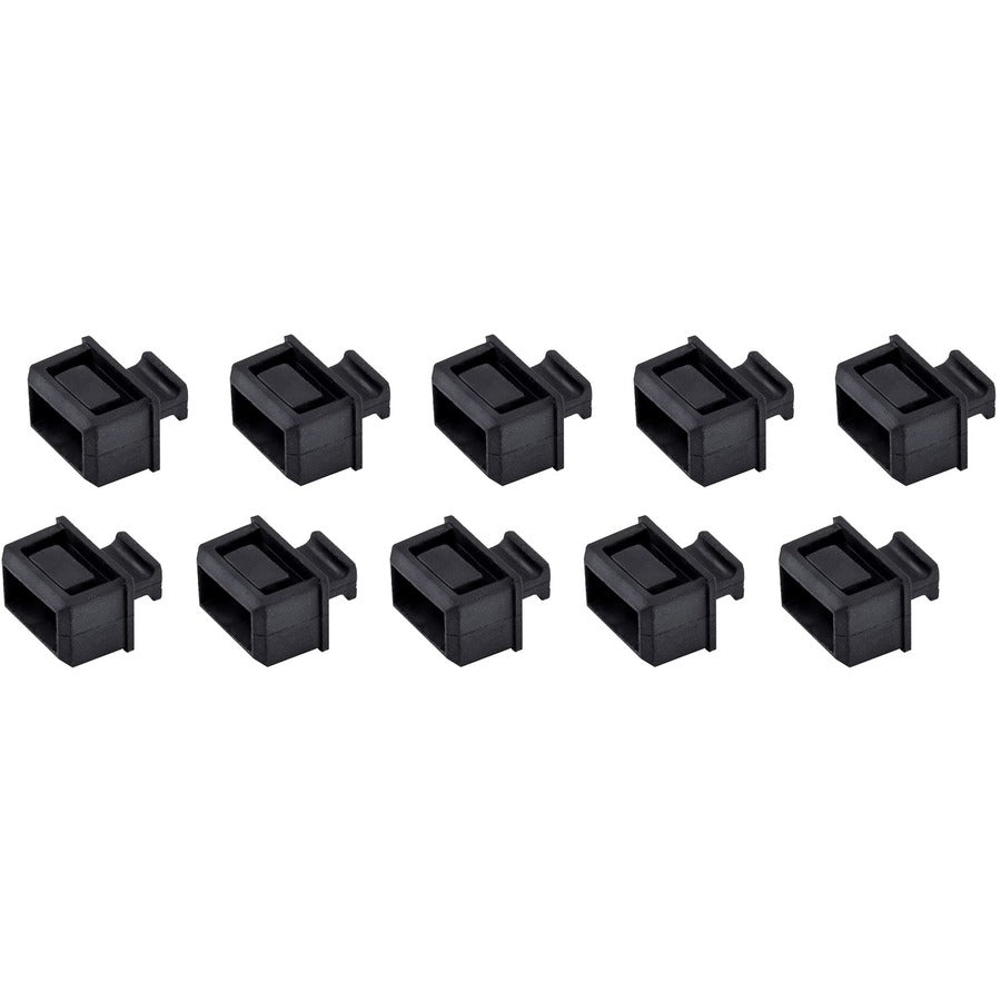 StarTech.com Lot de 10 cache-poussière SFP pour emplacements SFP/SFP+ ouverts – Capuchons/prises anti-poussière pour fibre optique – Protecteur/couvercle de port de commutateur réseau à languette SFPCAP10