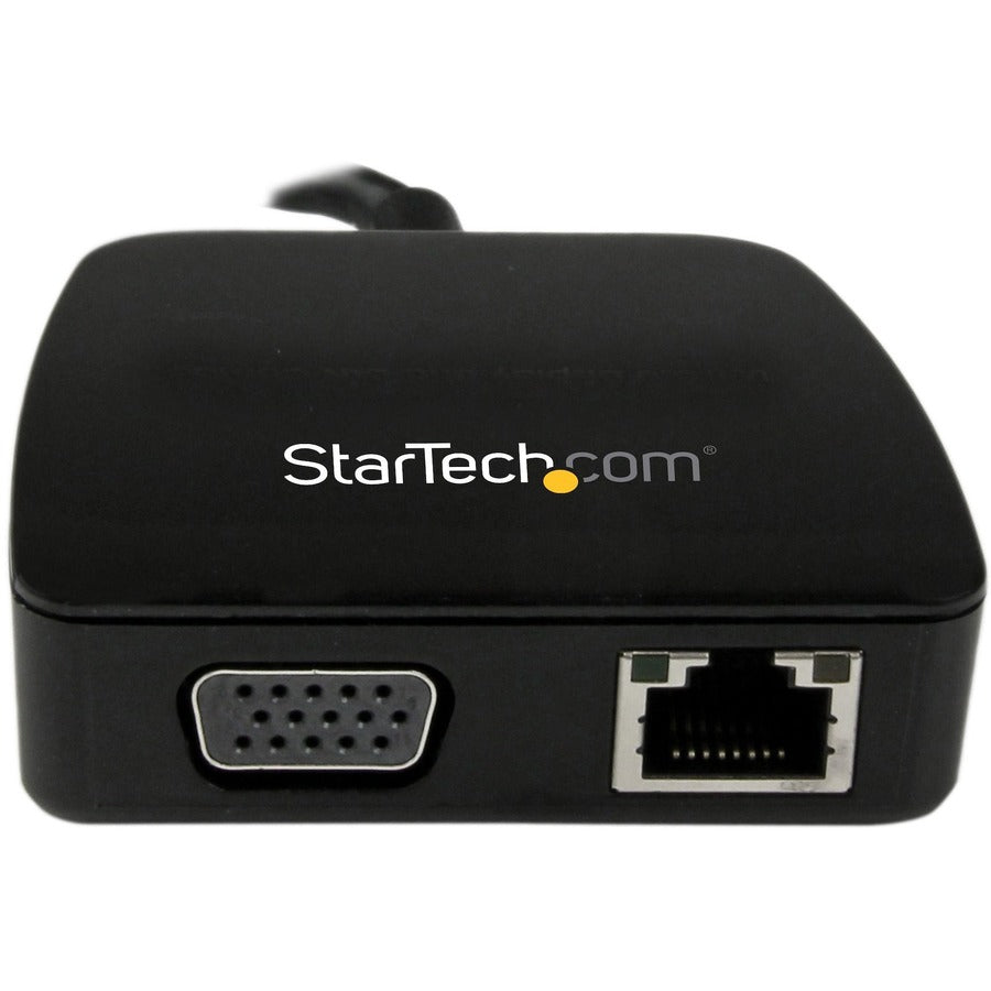 StarTech.com Travel Adapter for Laptops - VGA and Gigabit Ethernet - USB 3.0 - Portable Universal Laptop Mini Docking Station USB31GEVG