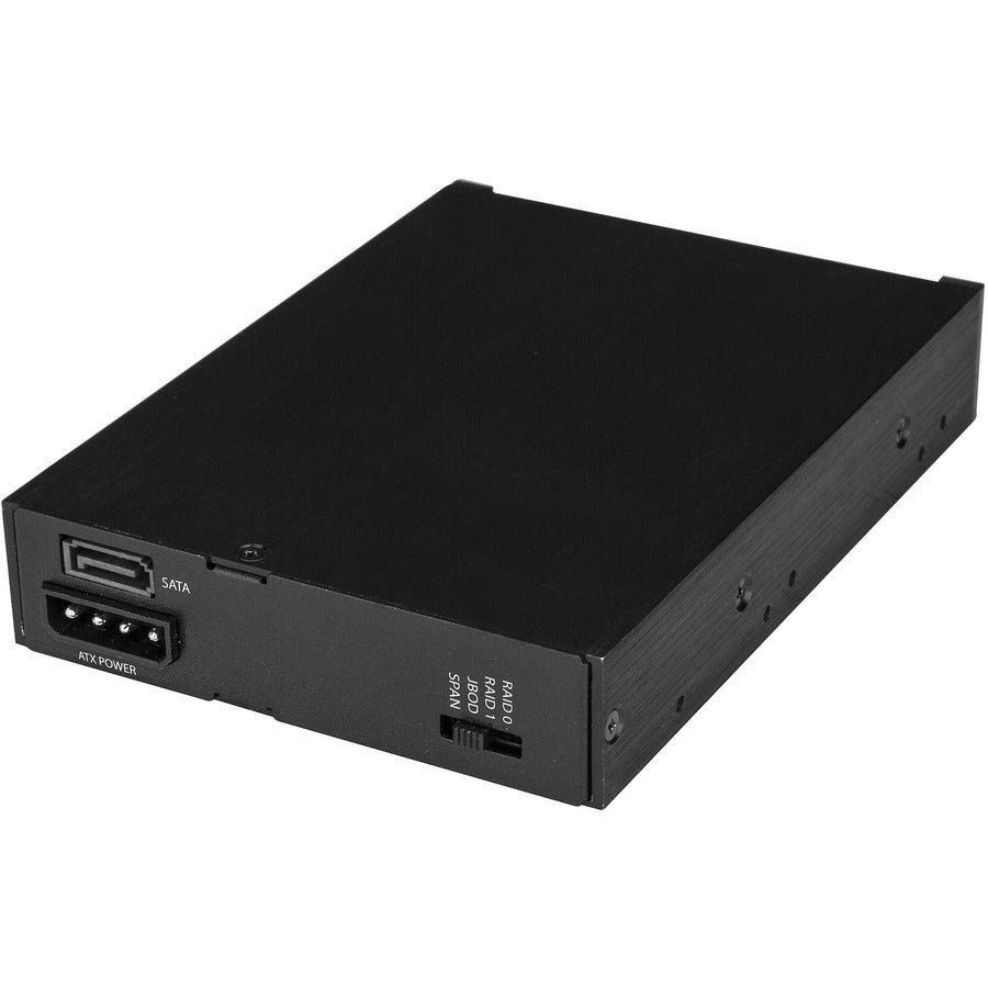 StarTech.com Dual-Bay 2.5in SATA SSD / HDD Rack for 3.5in Front Bay - Trayless SATA Backplane - RAID HSB225S3R