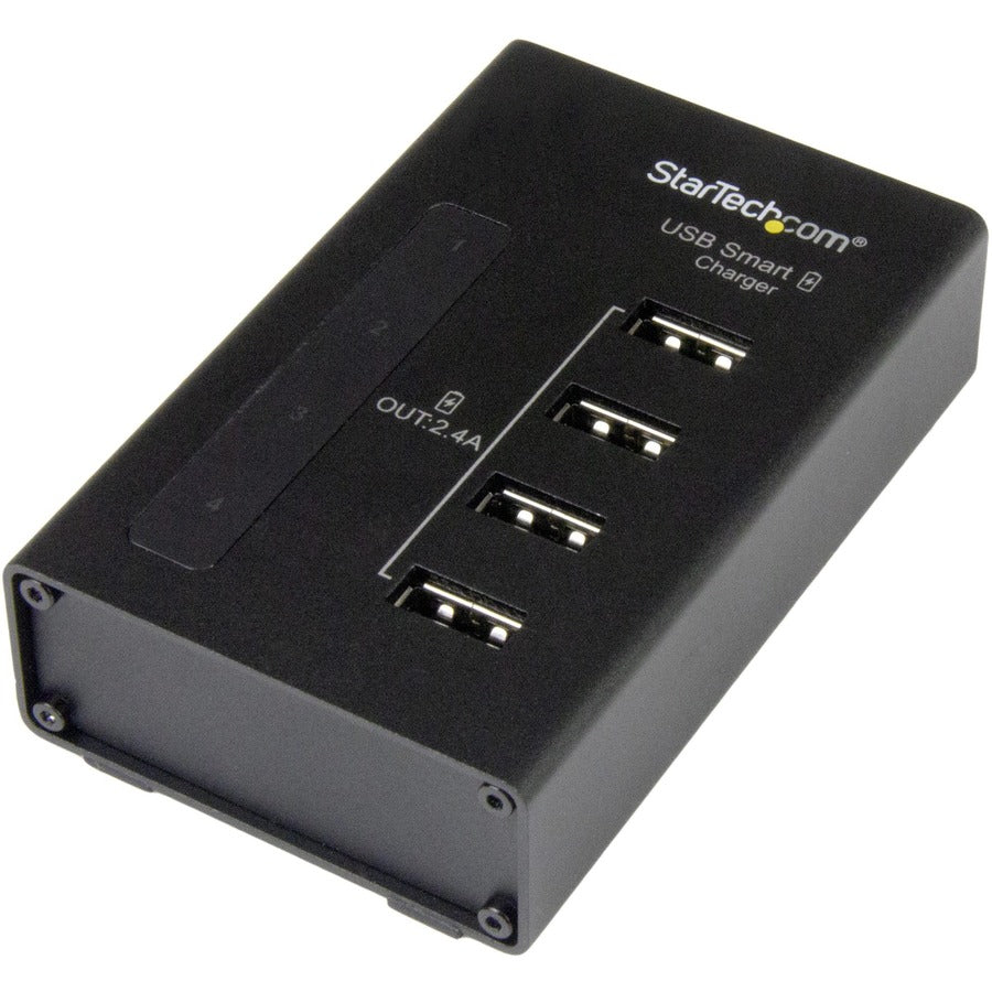 Star Tech.com 4-Port Charging Station for USB Devices - 48W/9.6A ST4CU424