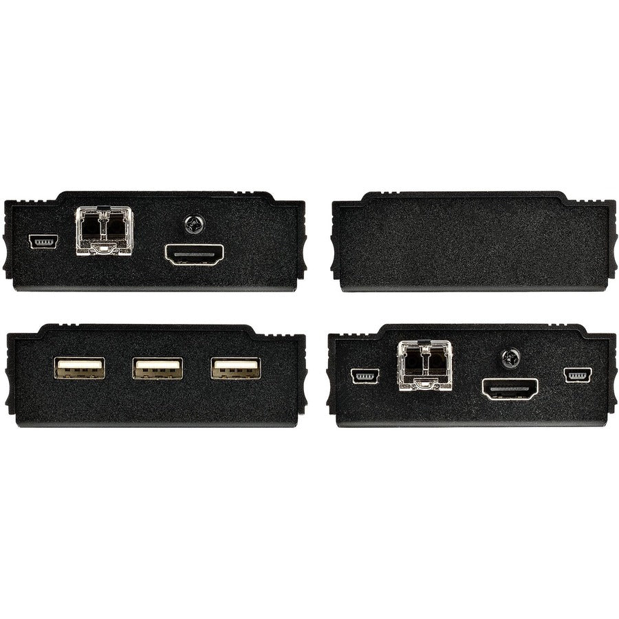 StarTech.com Extension KVM HDMI 4K sur fibre, vidéo HDMI et USB sur fibre, jusqu'à 300 m (multimode), modules MMF SFP+ 10G SV565FXHD4KU