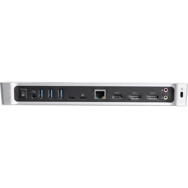 StarTech.com USB C Dock - Triple 4K - Mac, Windows & Chrome - 100W PD - USB C to 2x DisplayPort - USB C to HDMI / Ethernet - 5x USB 3.0 DK30CH2DEPUE