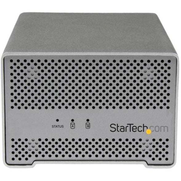 StarTech.com Thunderbolt Hard Drive Enclosure with Thunderbolt Cable - Dual Bay 2.5" HDD Enclosure with fan S252SMTB3