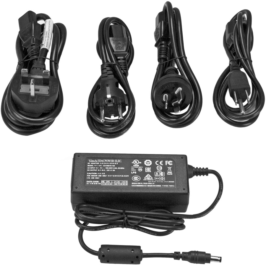 Star Tech.com Replacement 12V DC Power Adapter - 12 Volts 5 Amps SVA12M5NA