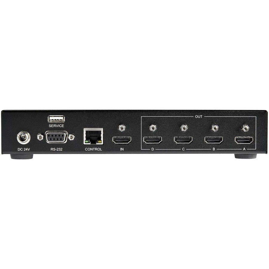 StarTech.com Contrôleur mural vidéo HDMI 2x2, entrée 4K 60 Hz vers 4 sorties 1080p, processeur multi-écran 1 à 4 ports, contrôle RS-232/Ethernet ST124HDVW