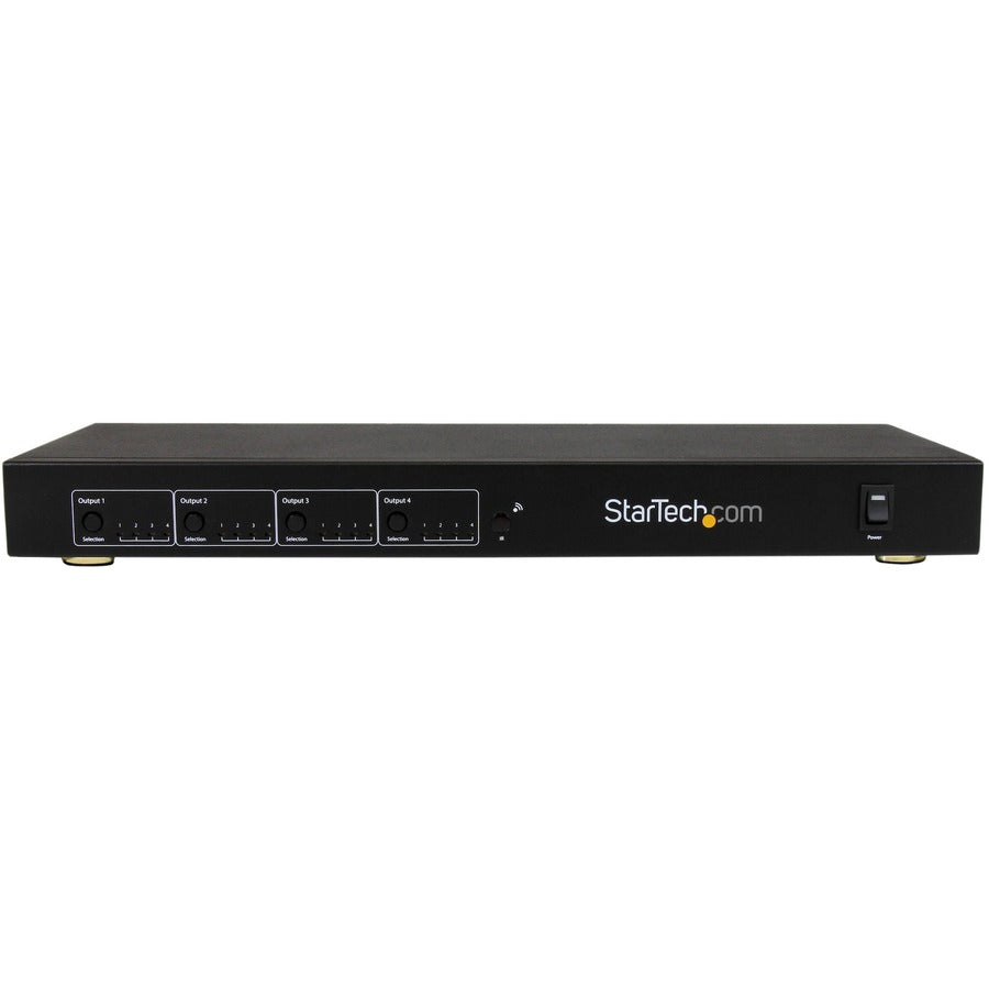 StarTech.com 4x4 HDMI Matrix Switcher and HDMI over HDBaseT CAT5 Extender - 230ft (70m) - 1080p ST424HDBT