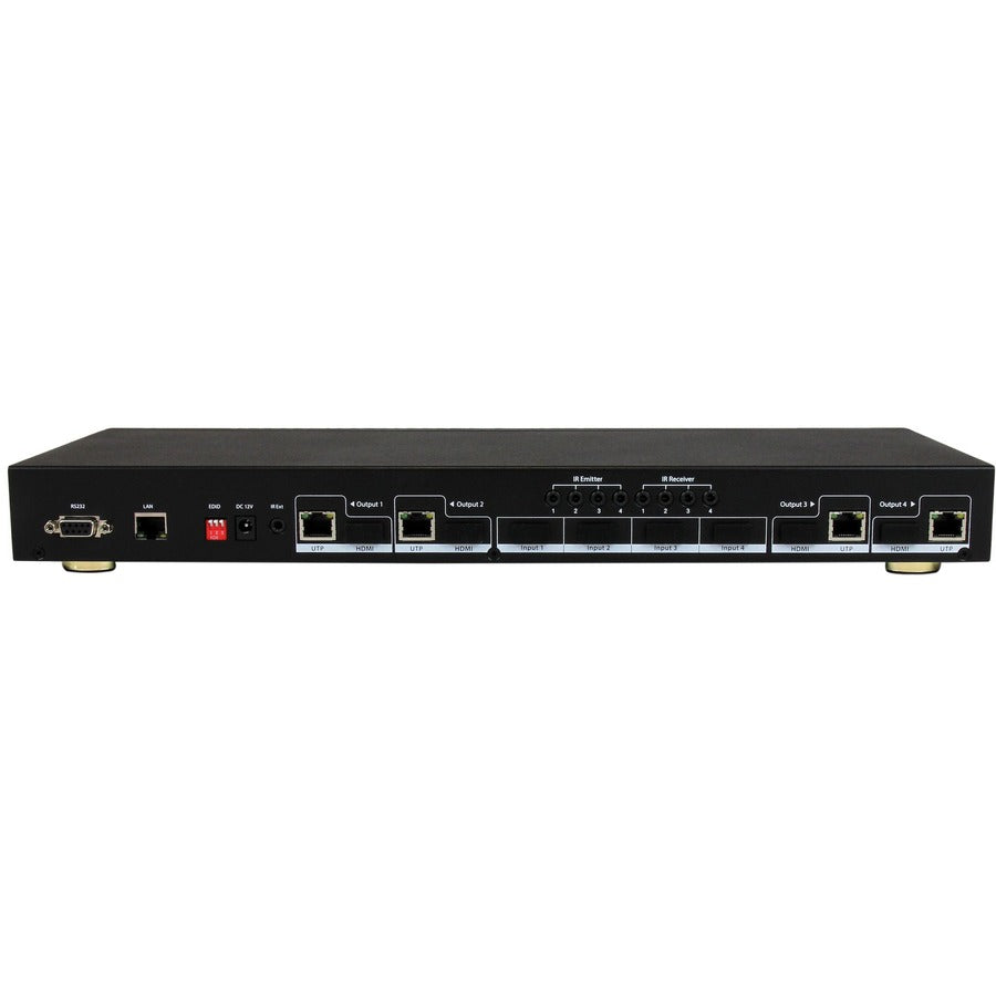 StarTech.com 4x4 HDMI Matrix Switcher and HDMI over HDBaseT CAT5 Extender - 230ft (70m) - 1080p ST424HDBT