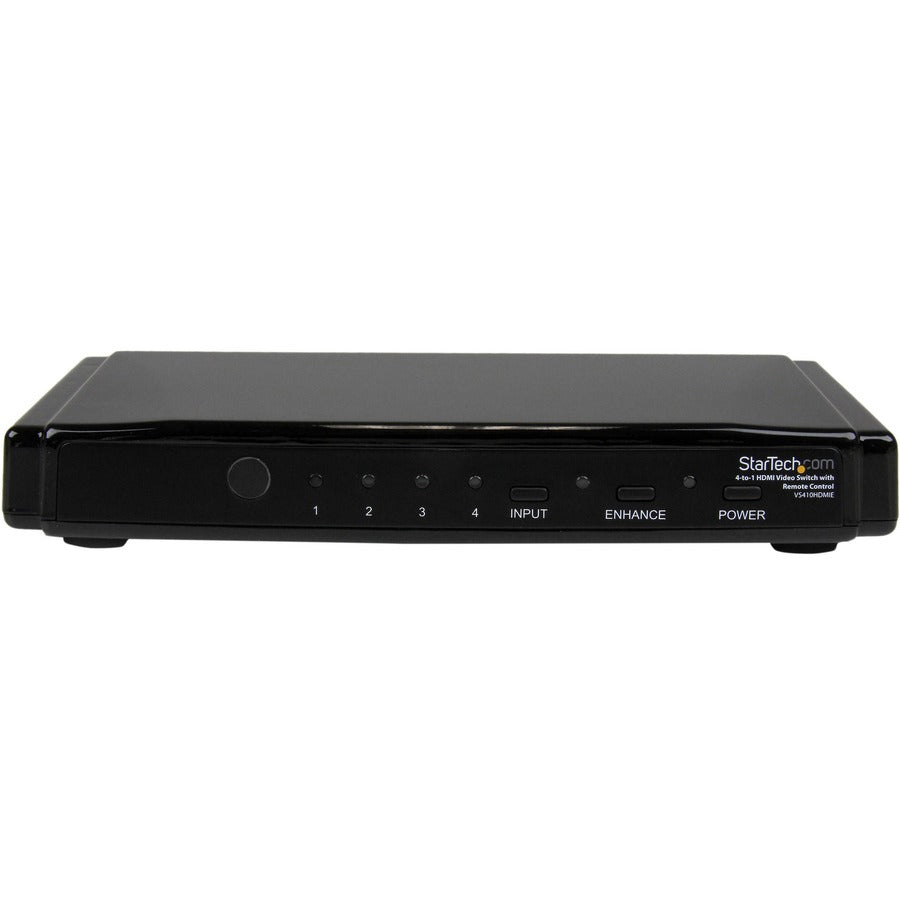 StarTech.com 4-to-1 HDMI 1.3 Switch - Video/audio switch - 4 ports - HDMI - Remote Control VS410HDMIE