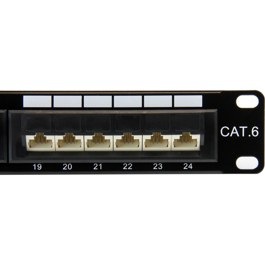 StarTech.com Panneau de brassage 24 ports 1U Cat 6 110 à montage en rack - 45 degrés C6PANL4524