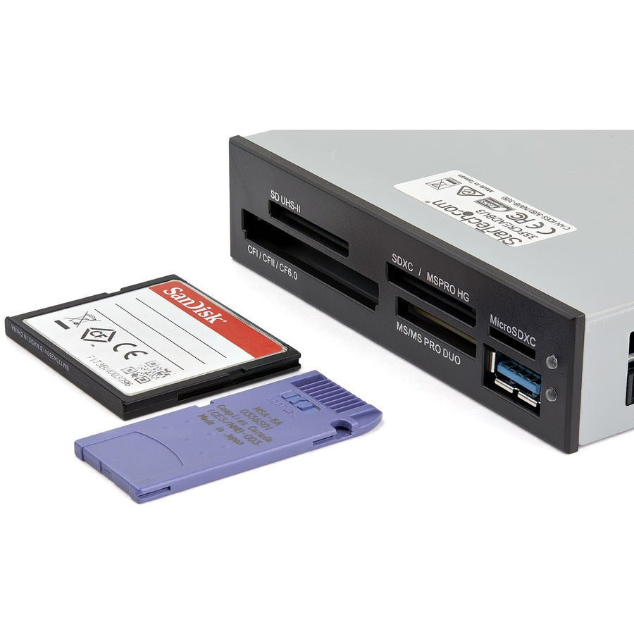 StarTech.com Lecteur multi-cartes interne USB 3.0 avec prise en charge UHS-II - Lecteur de carte mémoire SD/Micro SD/MS/CF 35FCREADBU3