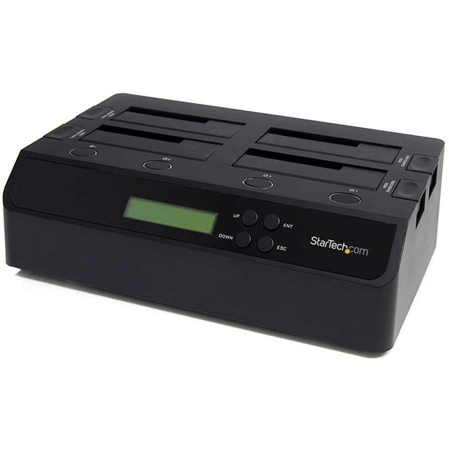 StarTech.com Station d'accueil pour duplicateur de disque dur HDD 1:3 autonome USB 3.0 eSATA vers SATA 4 baies SATDOCK4U3RE