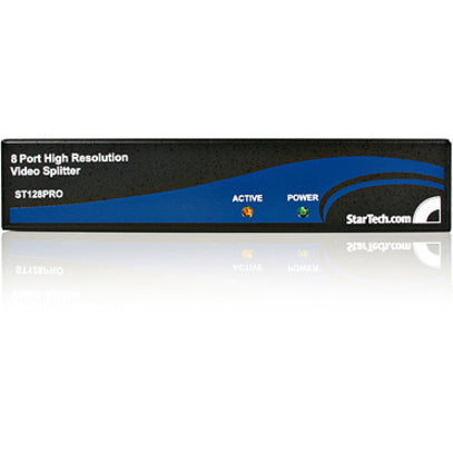 StarTech.com 8 Port High Resolution VGA Video Splitter - 300 MHz - VideoView Pro 8 Port High Resolution 300 MHz Video Splitter - Video splitter - 8 ports ST128PRO