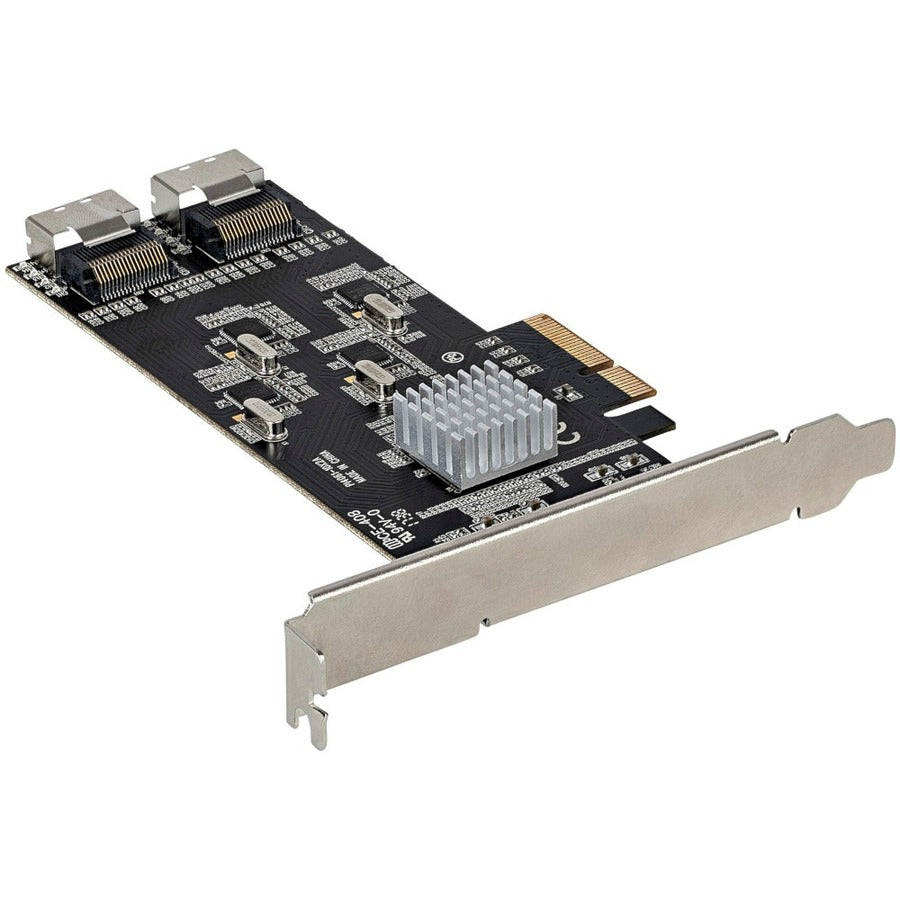 StarTech.com Carte PCIe SATA 8 ports, carte d'extension SATA PCI Express 6 Gbit/s avec 4 contrôleurs, carte adaptateur PCI-e x4 Gen 2 vers SATA III 8P6G-PCIE-SATA-CARD