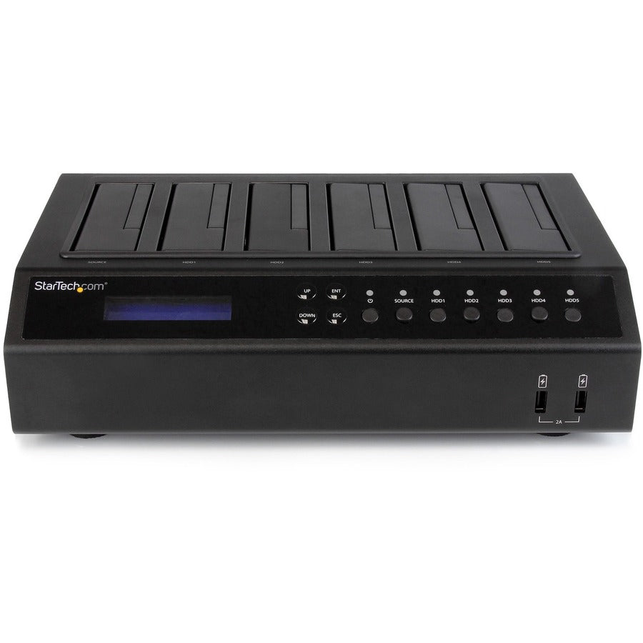 StarTech.com USB 3.0 / eSATA 6-Bay Hard Drive Duplicator Dock - 1:5 HDD / SSD Cloner and Eraser SATDOCK5U3ER