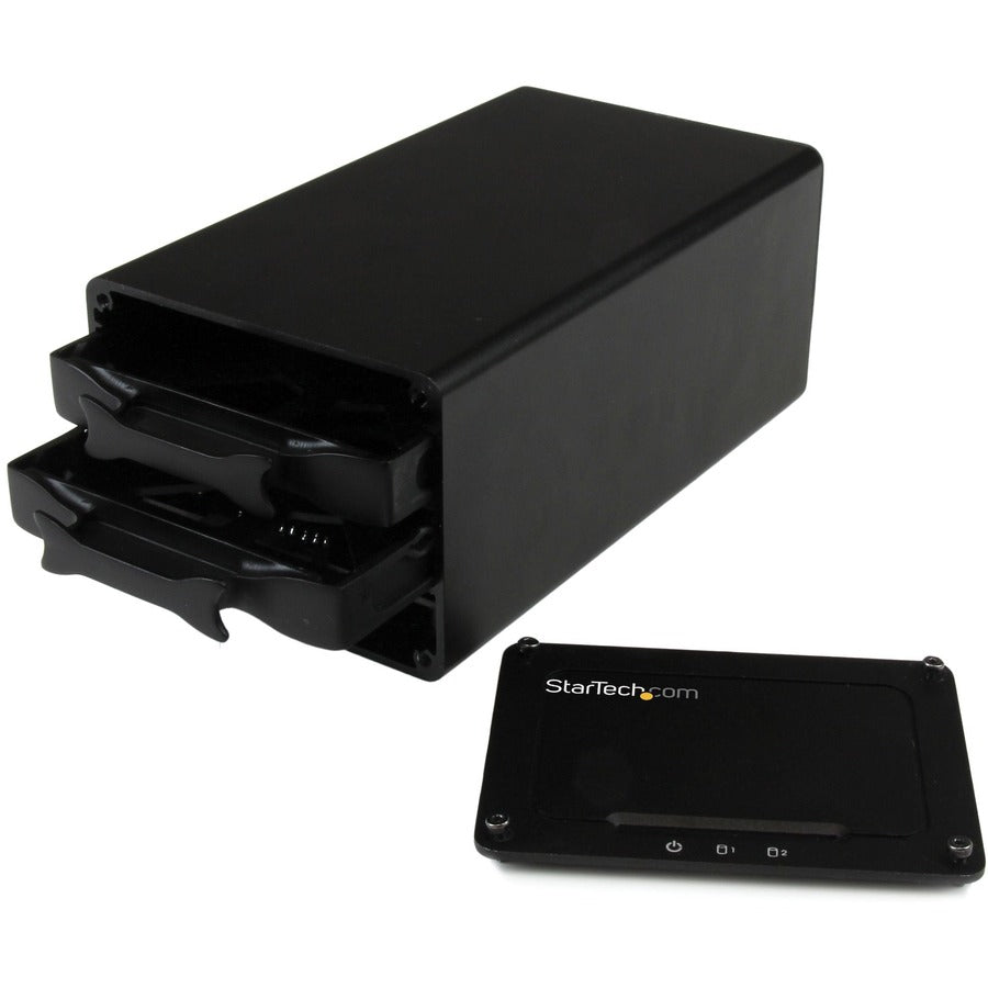 StarTech.com USB 3.1 (10Gbps) External Enclosure for Dual 2.5" SATA Drives - RAID - UASP - Compatible with USB 3.0 and 2.0 Systems S252BU313R