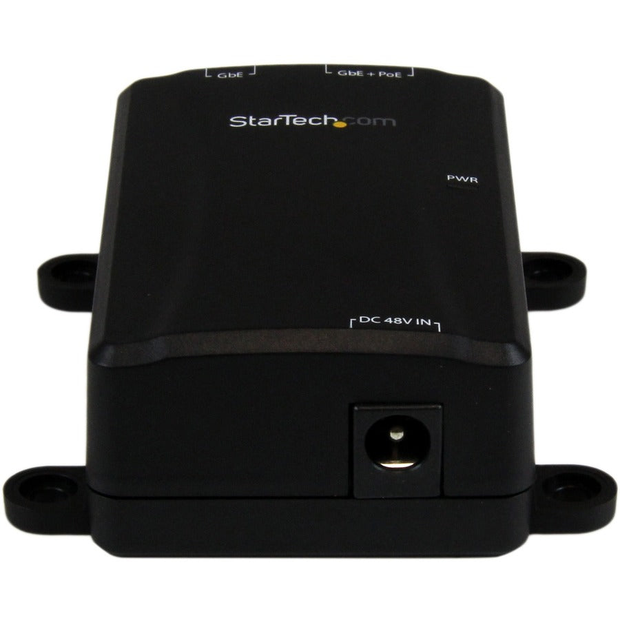 StarTech.com 1 Port Gigabit PoE Power over Ethernet Injector 48V / 30W - 802.3at / 802.3af - Wall-Mountable POEINJ1G