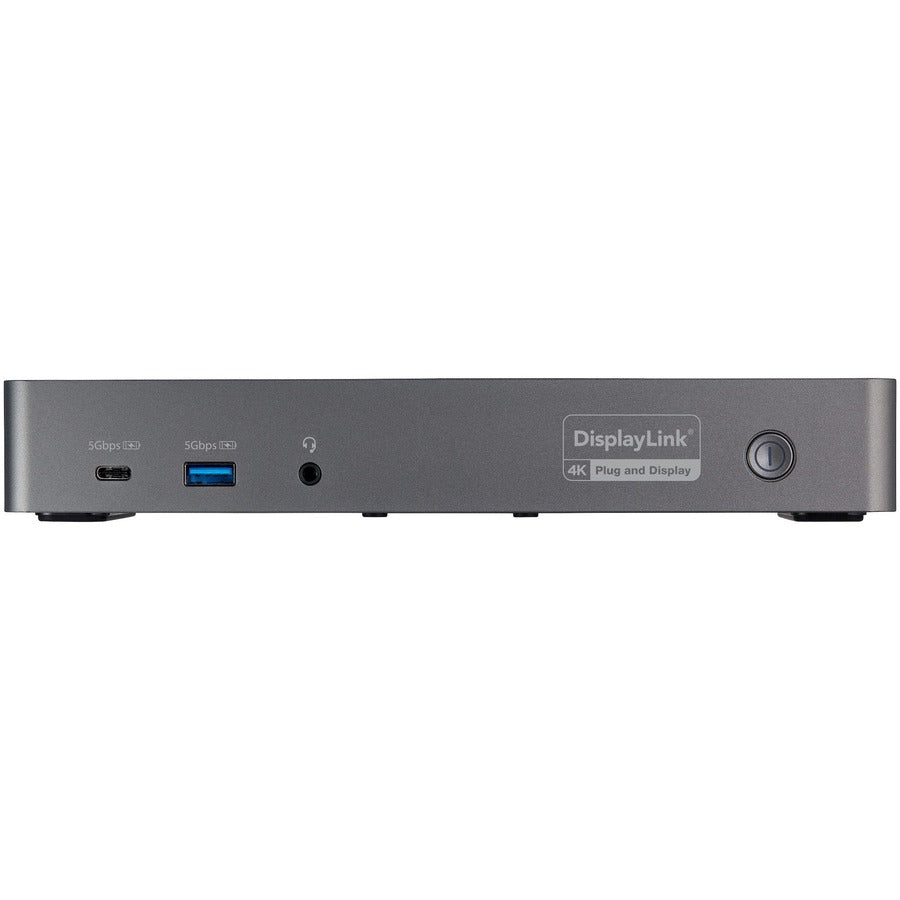 StarTech.com Station d'accueil USB-C et USB-A - Station d'accueil hybride pour ordinateur portable triple moniteur DisplayPort et HDMI 4K 60 Hz/85 W PD/6x USB/GbE/USB 3.1 Gen 2 DK31C3HDPD